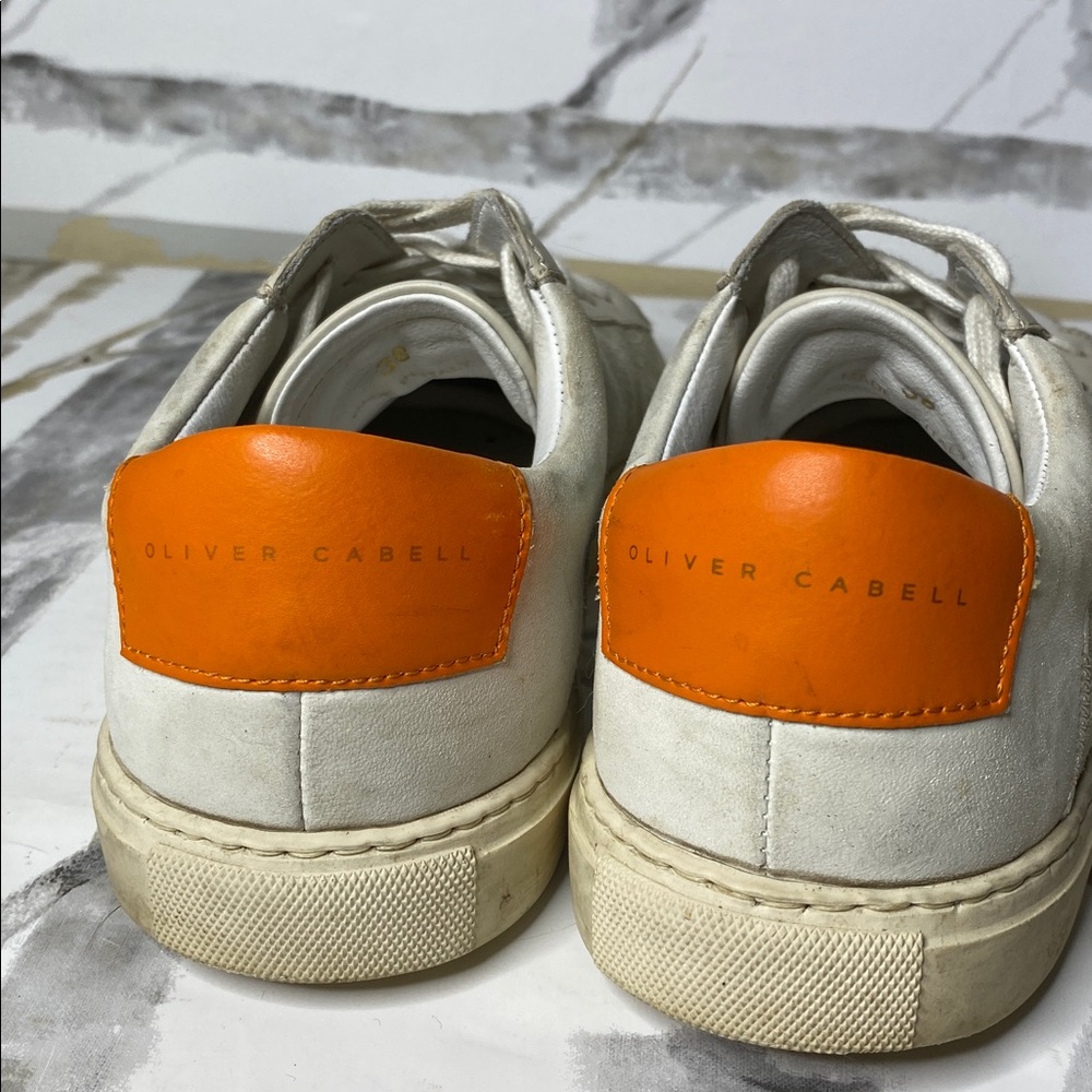 Oliver Cabell Low 1 Marsala Distressed Sneakers - Picture 5 of 7